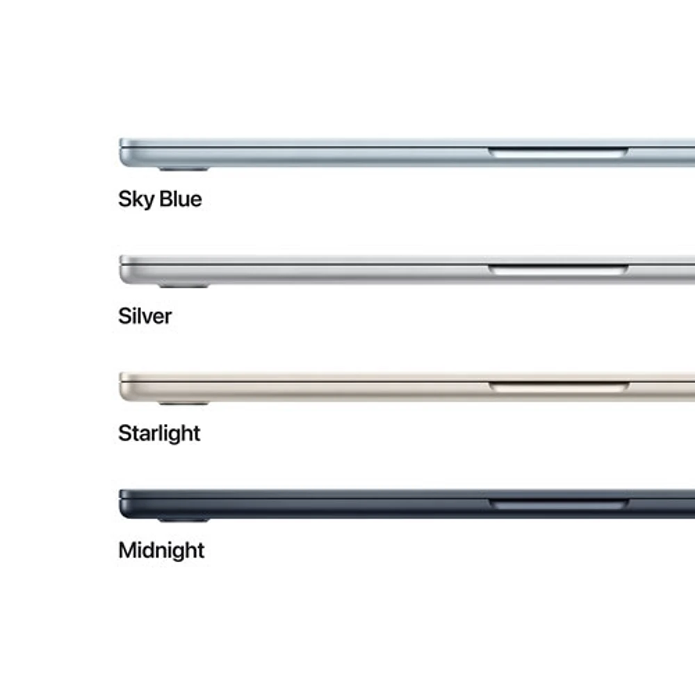 Apple MacBook Air 15.3" w/ Touch ID (2025) - Sky Blue (Apple M4 / 24GB RAM / 512GB SSD) - English