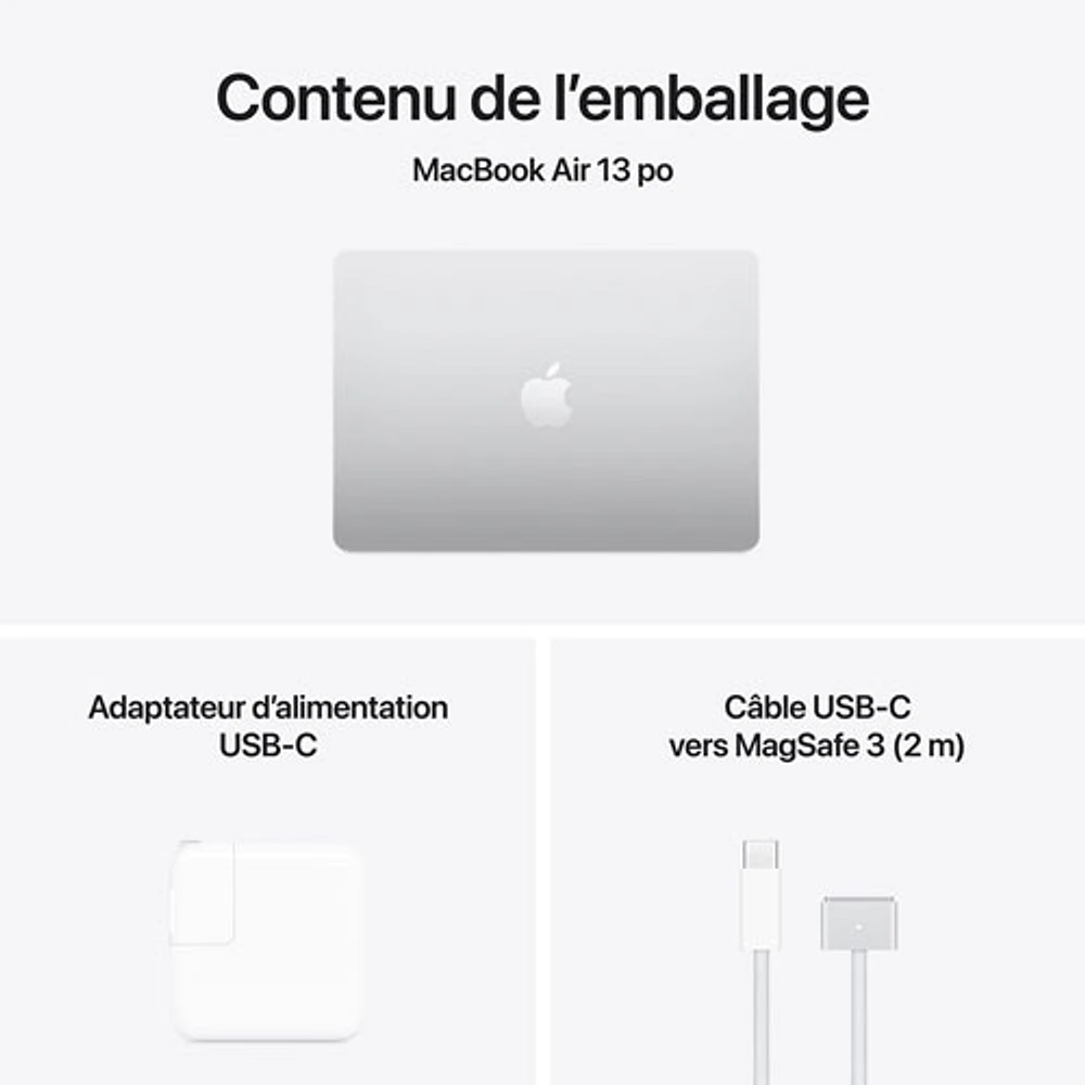 Apple MacBook Air 13.6" w/ Touch ID (2025) - Silver (Apple M4 / 24GB RAM / 512GB SSD) - English