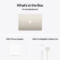 Apple MacBook Air 13.6" w/ Touch ID (2025) - Starlight (Apple M4 / 24GB RAM / 512GB SSD) - English