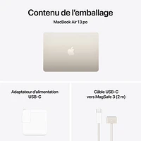 Apple MacBook Air 13.6" w/ Touch ID (2025) - Starlight (Apple M4 / 24GB RAM / 512GB SSD) - English