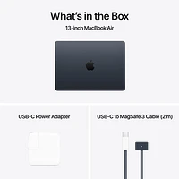 Apple MacBook Air 13.6" w/ Touch ID (2025) - Midnight (Apple M4 / 24GB RAM / 512GB SSD) - English