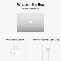 Apple MacBook Air 15.3" w/ Touch ID (2025) - Silver (Apple M4 / 16GB RAM / 512GB SSD) - English