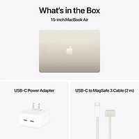 Apple MacBook Air 15.3" w/ Touch ID (2025) - Starlight (Apple M4 / 16GB RAM / 512GB SSD) - English
