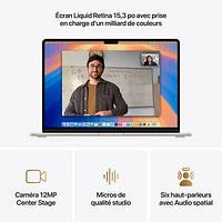 Apple MacBook Air 15.3" w/ Touch ID (2025) - Starlight (Apple M4 / 16GB RAM / 512GB SSD) - English