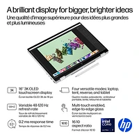 Portable Copilot+ PC 2-en-1 tactile de 16 po OmniBook 7 Flip de HP (Core Ultra 7-258V d'Intel/RAM 32 Go/SSD 1 To)
