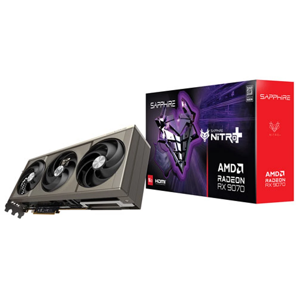 Carte graphique Nitro+ Radeon RX 9070 AMD GDDR6 16 Go de Sapphire