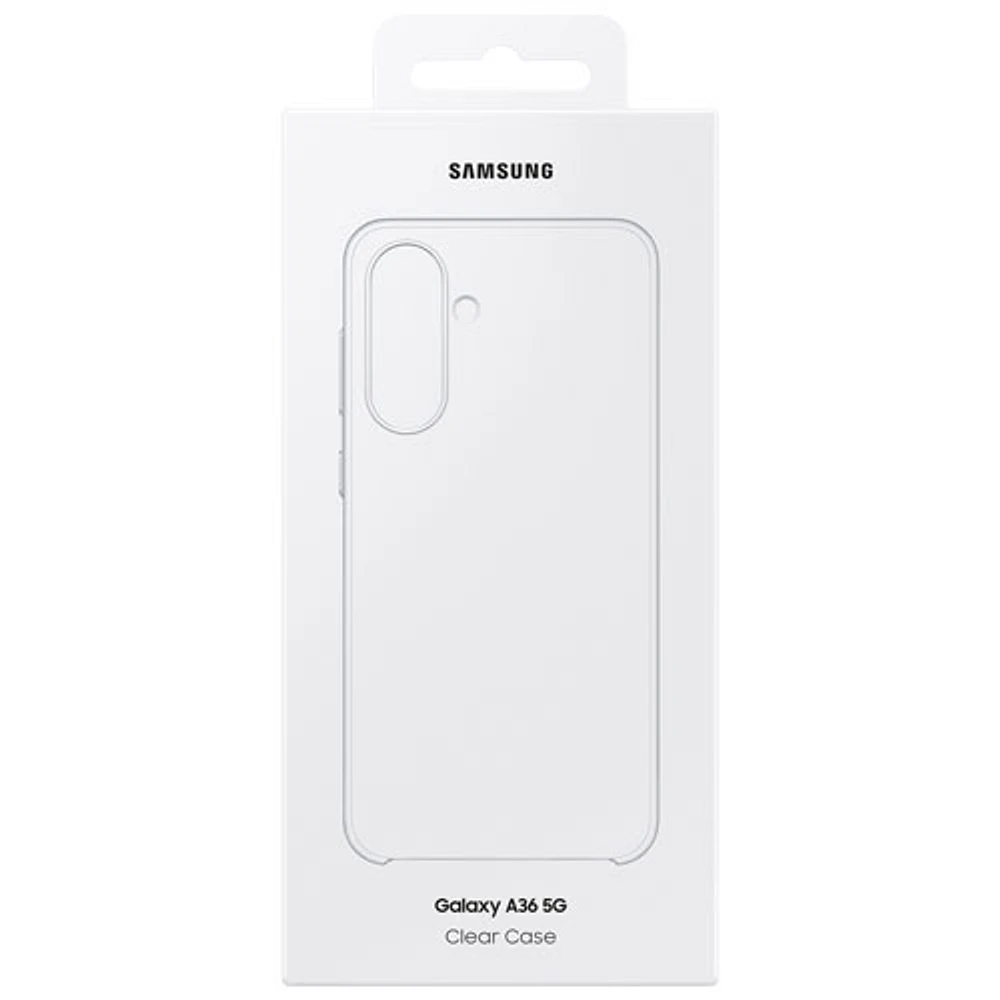 Étui rigide ajusté pour Galaxy A36 de Samsung - Transparent