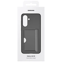 Samsung Card Slot Fitted Hard Shell Case for Galaxy A36 - Black