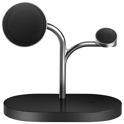 Station de chargement magnétique sans fil 3-en-1 Qi2 de Samsung - Noir