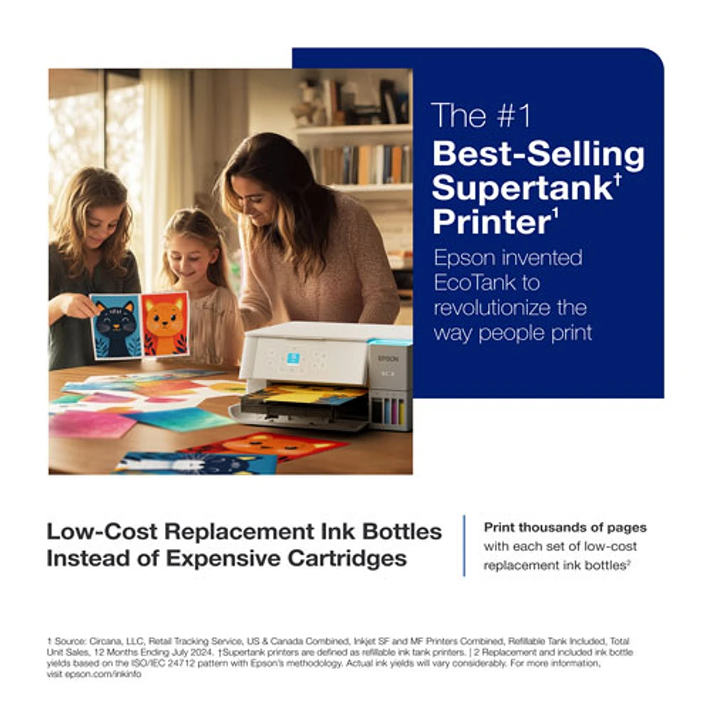 Epson EcoTank ET-2980 Wireless All-In-One Supertank Inkjet Printer - White
