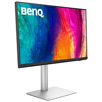 Moniteur de designer DEL IPS 5K 60 Hz de 27 po de BenQ avec temps de réponse gris à gris de 5 ms avec ports Thunderbolt 4 (PD2730S) - Argenté