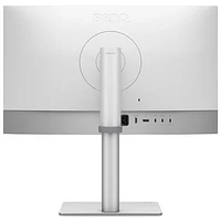 Moniteur de designer DEL IPS 5K 60 Hz de 27 po de BenQ avec temps de réponse gris à gris de 5 ms avec ports Thunderbolt 4 (PD2730S) - Argenté
