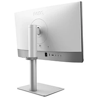 Moniteur de designer DEL IPS 5K 60 Hz de 27 po de BenQ avec temps de réponse gris à gris de 5 ms avec ports Thunderbolt 4 (PD2730S) - Argenté