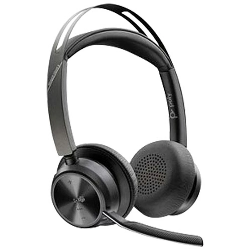 HP Voyager Focus 2 On-Ear Noise Cancelling Bluetooth Headset - Black