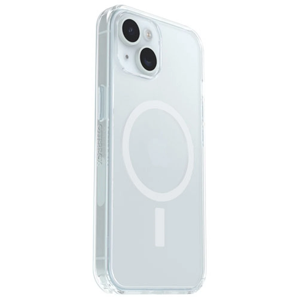OtterBox Symmetry Fitted Hard Shell Case with MagSafe for iPhone 16E/15/14/13 - Clear