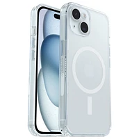 OtterBox Symmetry Fitted Hard Shell Case with MagSafe for iPhone 16E/15/14/13 - Clear