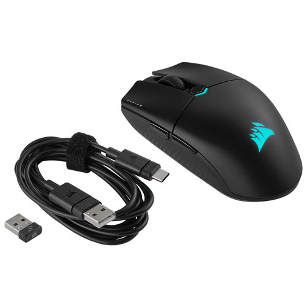 Souris de jeu optique Bluetooth 26 000 ppp Katar Elite Wireless de Corsair - Noir