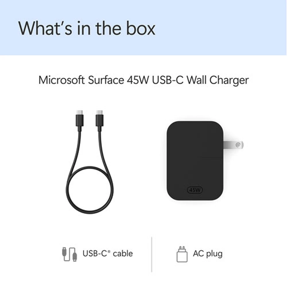 Microsoft Surface 45W USC-C Wall Charger (EP2-29813)