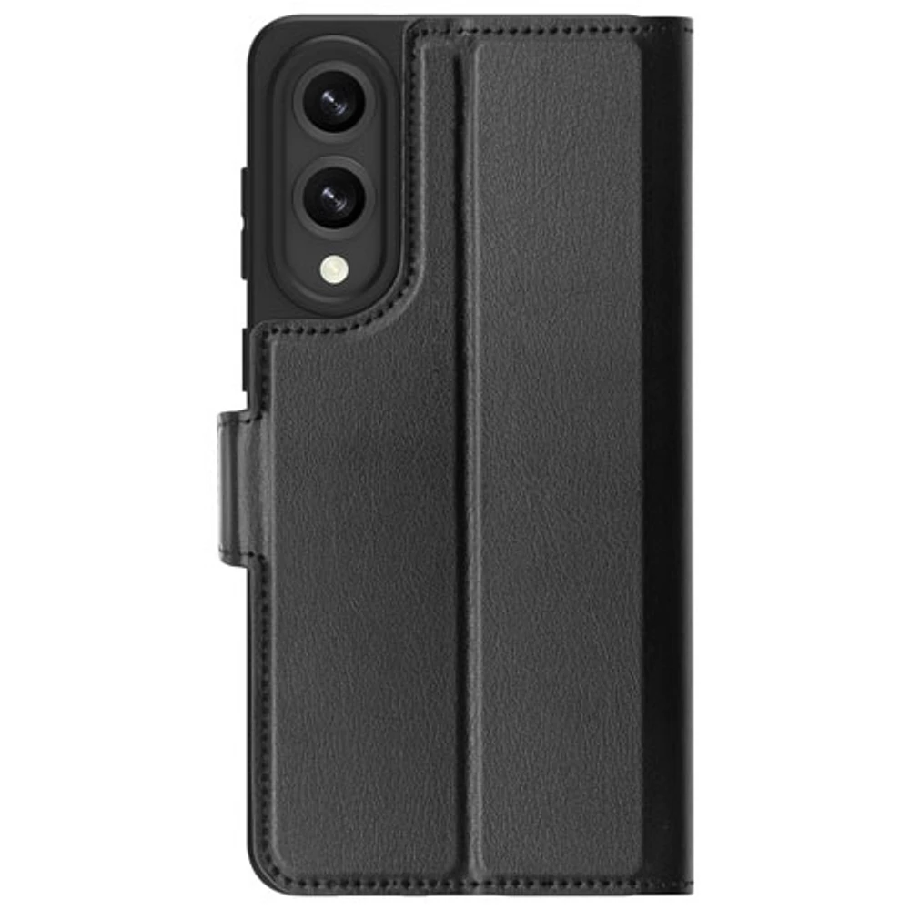 Dbramante1928 Oslo Pro Flip Cover Case for Galaxy S25 Edge - Black