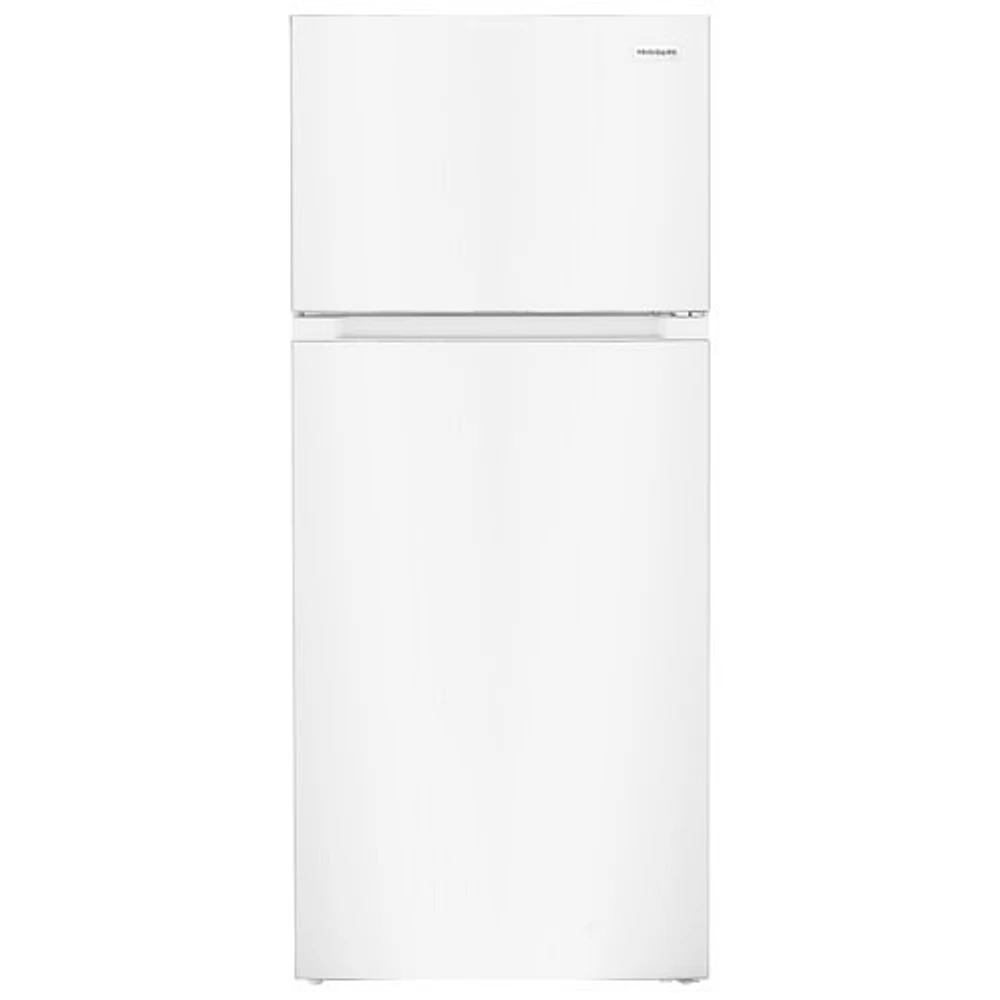 Boîte ouverte - Réfrigérateur à congélateur supérieur 16 pi³ 28 po de Frigidaire (FRTE1622AW) - Blanc - Endommagé