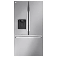 Open Box - LG 36" 31 Cu. Ft. French Door Refrigerator with Ice Dispenser (LRFXS3106S) - Stainless - Perfect Condition
