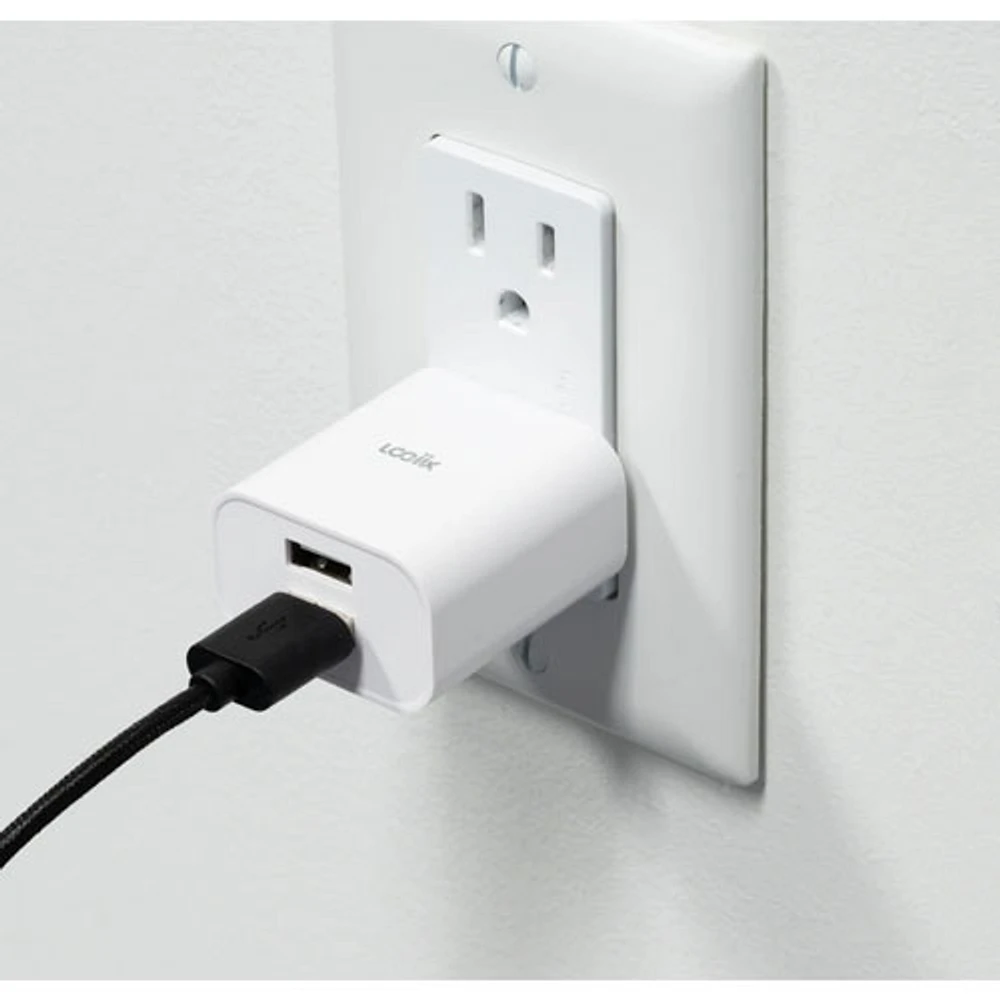 LOGiiX Power Cube Classic Duo 12W Dual USB-A Wall Charger - White