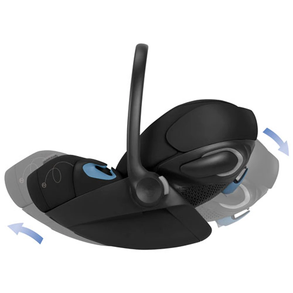 Cybex Cloud G Lux Comfort Extend Rear-facing Infant Car Seat - Moon Black