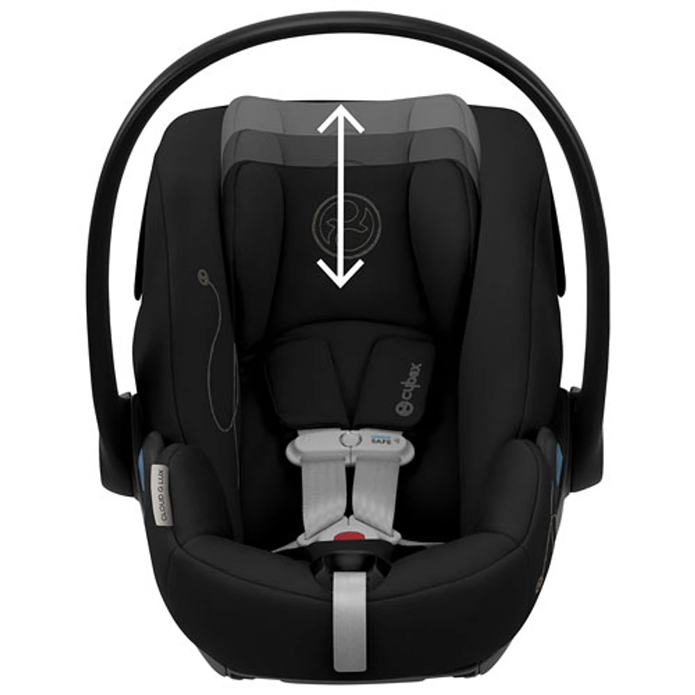 Cybex Cloud G Lux Comfort Extend Rear-facing Infant Car Seat - Moon Black