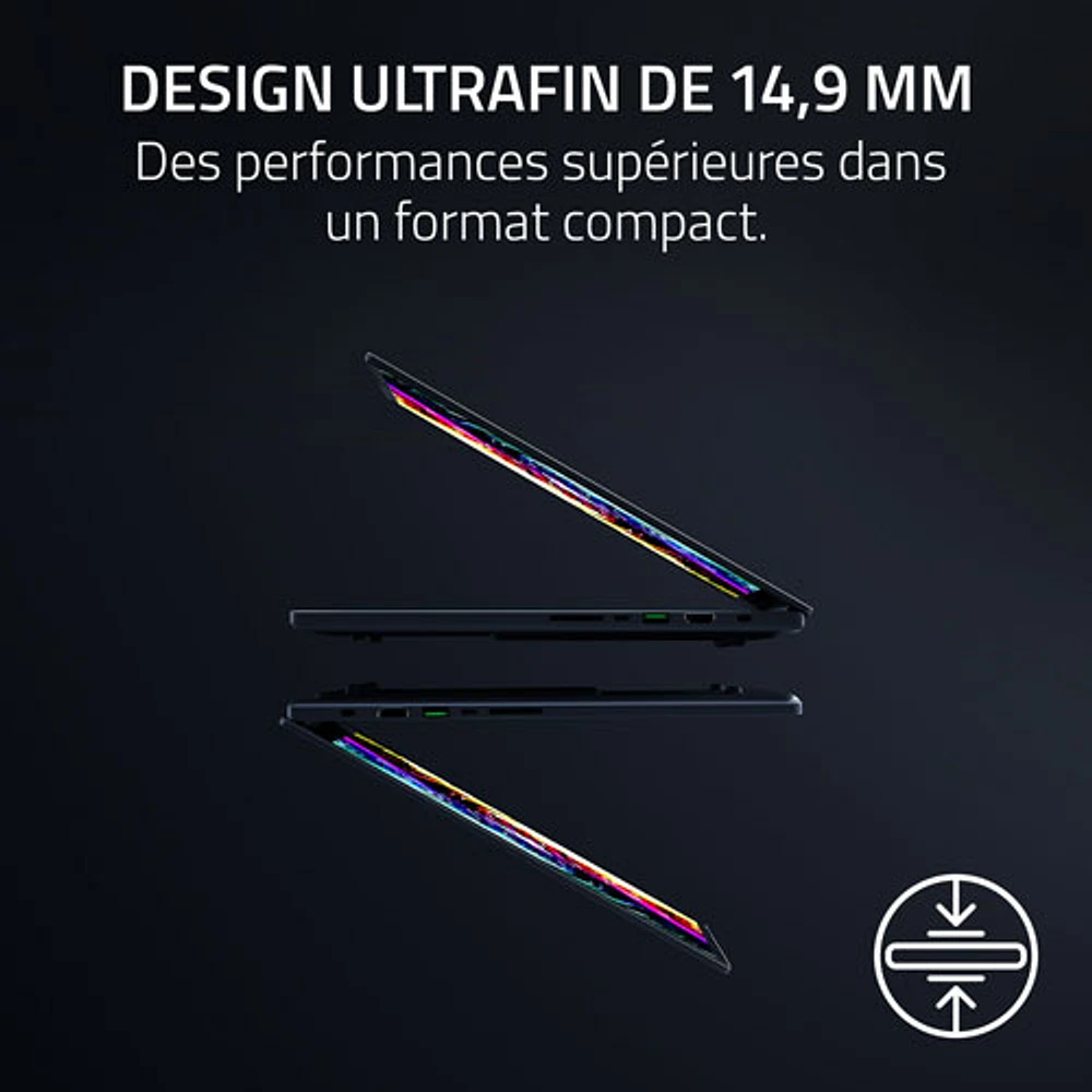 Portable de jeu de 16 po Blade de Razer - Noir (Ryzen AI 9 HX 370 d'AMD/RAM 32 Go/SSD 2 To/RTX 5090)