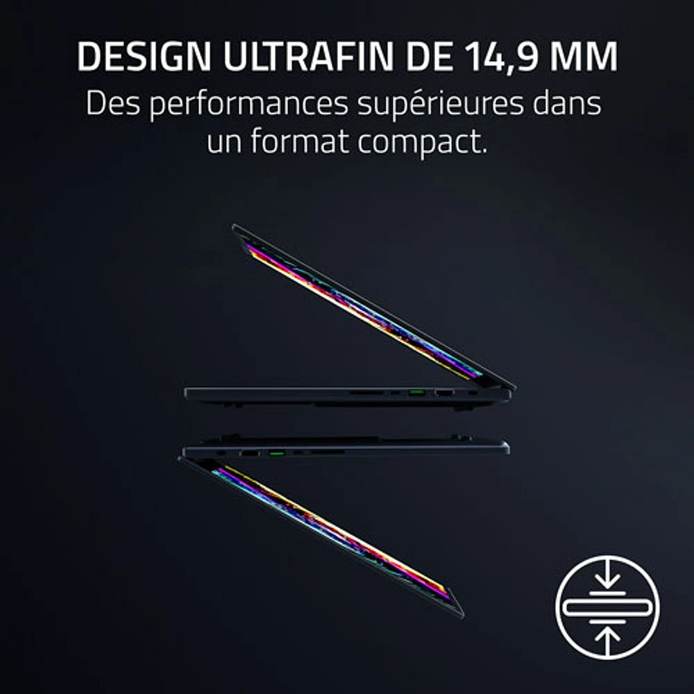 Portable Copilot+ PC de 16 po Blade de Razer - Noir (Ryzen AI 9 365 d’AMD/mémoire vive de 32 Go/disque SSD de 1 To/RTX 5070 Ti/Windows 11)