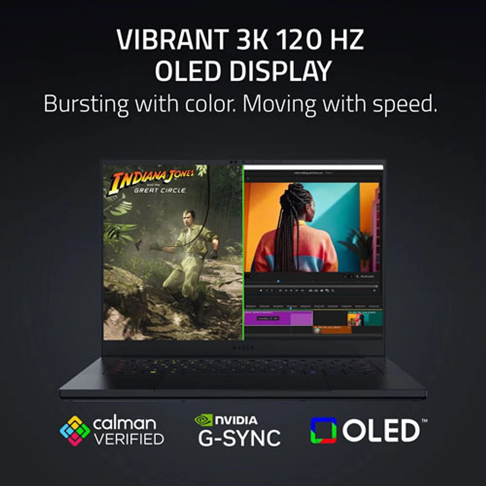 Portable de jeu Copilot+ PC de 14 po Blade de Razer - Noir (Ryzen AI 9 365 d'AMD/RAM 32 Go/SSD 1 To/RTX 5070)