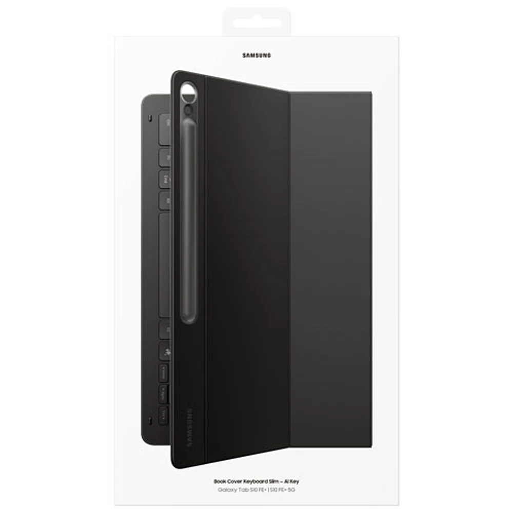 Couverture-clavier mince Book Cover de Samsung avec touche AI pour Galaxy S10 FE+ (Plus) - Noir