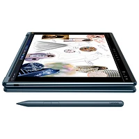 Portable 2-en-1 à écran tactile Yogabook 9i de 14 po de Lenovo - Sarcelle (Core Ultra 7 255H d'Intel/RAM 16 Go/SSD 1 To)