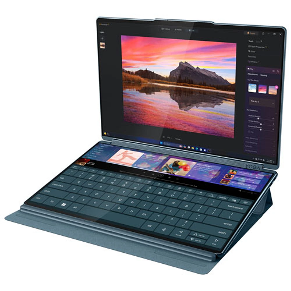 Lenovo Yogabook 9i 14" Touchscreen 2-in-1 Laptop - Tidal Teal (Intel Core Ultra 7 255H/16GB RAM/1TB SSD)