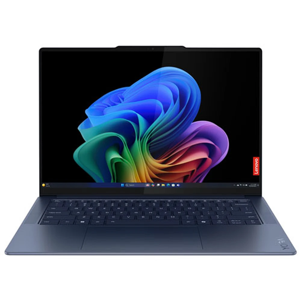 Portable à écran tactile de 14,5 po Yoga Slim 7x de Lenovo - Bleu cosmique (Snapdragon X Elite de Qualcomm/RAM 16 Go/SSD 1 To/Windows 11)