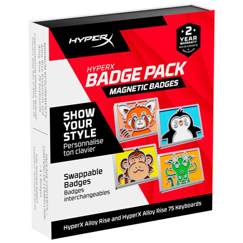 HyperX Magnetic Badges for Alloy Rise Keyboards