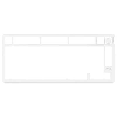 Plaque supérieure avec bouton rotatif Alloy Rise 75 de HyperX - Blanc
