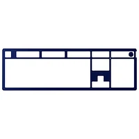 HyperX Alloy Rise Full-Size Top Plate & Knob - Navy