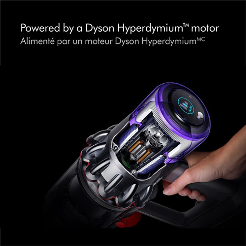 Aspirateur-balai sans fil Outsize Total Clean de Dyson avec batterie supplémentaire - Nickel/Rouge