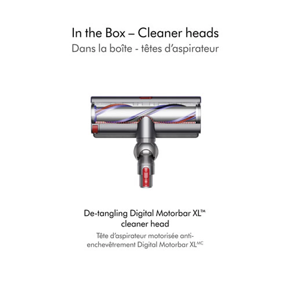 Aspirateur-balai sans fil Outsize Total Clean de Dyson avec batterie supplémentaire - Nickel/Rouge