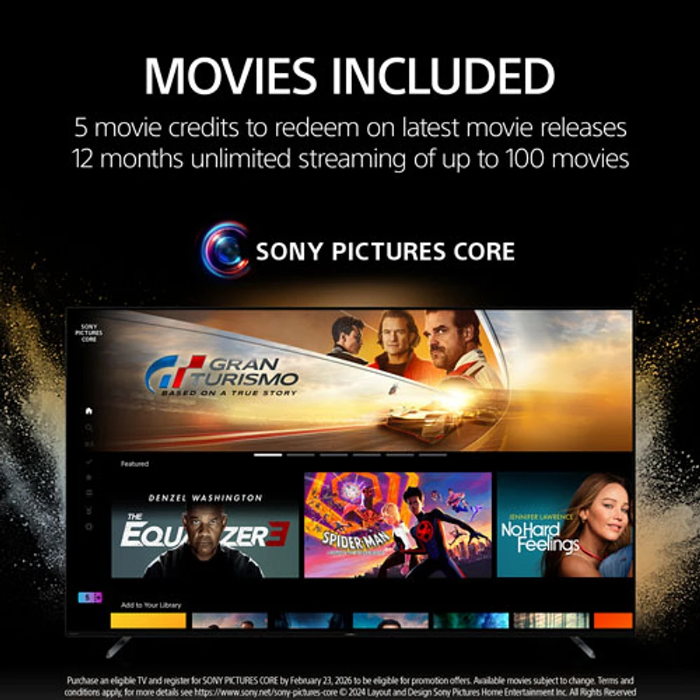 Sony BRAVIA 5 65" 4K UHD HDR Mini-LED Smart Google TV (K65XR50) - 2025