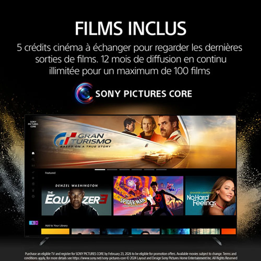 Sony BRAVIA 5 65" 4K UHD HDR Mini-LED Smart Google TV (K65XR50) - 2025
