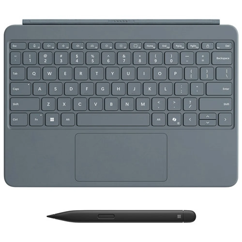 Clavier pour Surface Pro de 12 po de Microsoft avec stylet Slim Pen - Océan - Bilingue