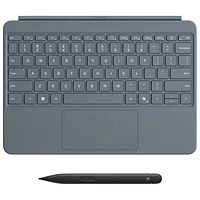 Clavier pour Surface Pro de 12 po de Microsoft avec stylet Slim Pen - Océan - Bilingue
