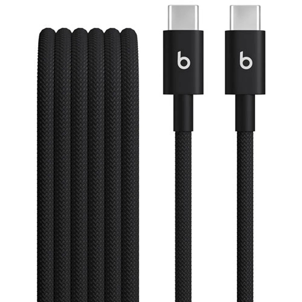 Câble tissé USB-C à USB-C de 1,5 m (4,9 pi) de Beats By Dr. Dre (MDGA4LL/A) - Noir éclair