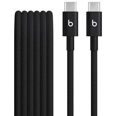 Câble tissé USB-C à USB-C de 1,5 m (4,9 pi) de Beats By Dr. Dre (MDGA4LL/A) - Noir éclair