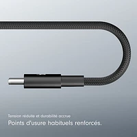 Câble tissé USB-C à USB-C de 1,5 m (4,9 pi) de Beats By Dr. Dre (MDGA4LL/A) - Noir éclair
