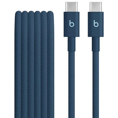 Câble tissé USB-C à USB-C de 1,5 m (4,9 pi) de Beats By Dr. Dre (MDGE4LL/A) - Bleu métal