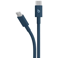 Câble tissé USB-C à USB-C de 1,5 m (4,9 pi) de Beats By Dr. Dre (MDGE4LL/A) - Bleu métal