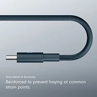 Câble tissé USB-C à USB-C de 1,5 m (4,9 pi) de Beats By Dr. Dre (MDGE4LL/A) - Bleu métal